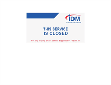 Tablet Screenshot of dbmaintenance.idm.net.lb